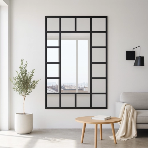 Lustro loft ze szprosami - ISMENA - kolor ramy do wyboru
